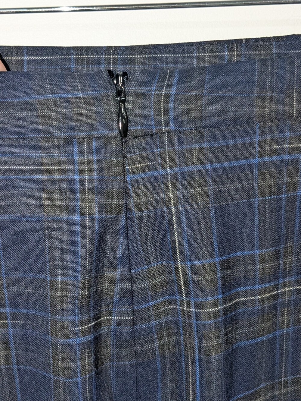 M.M. Lafleur The Cobble Hill Skirt Blue Plaid - Picture 4 of 6